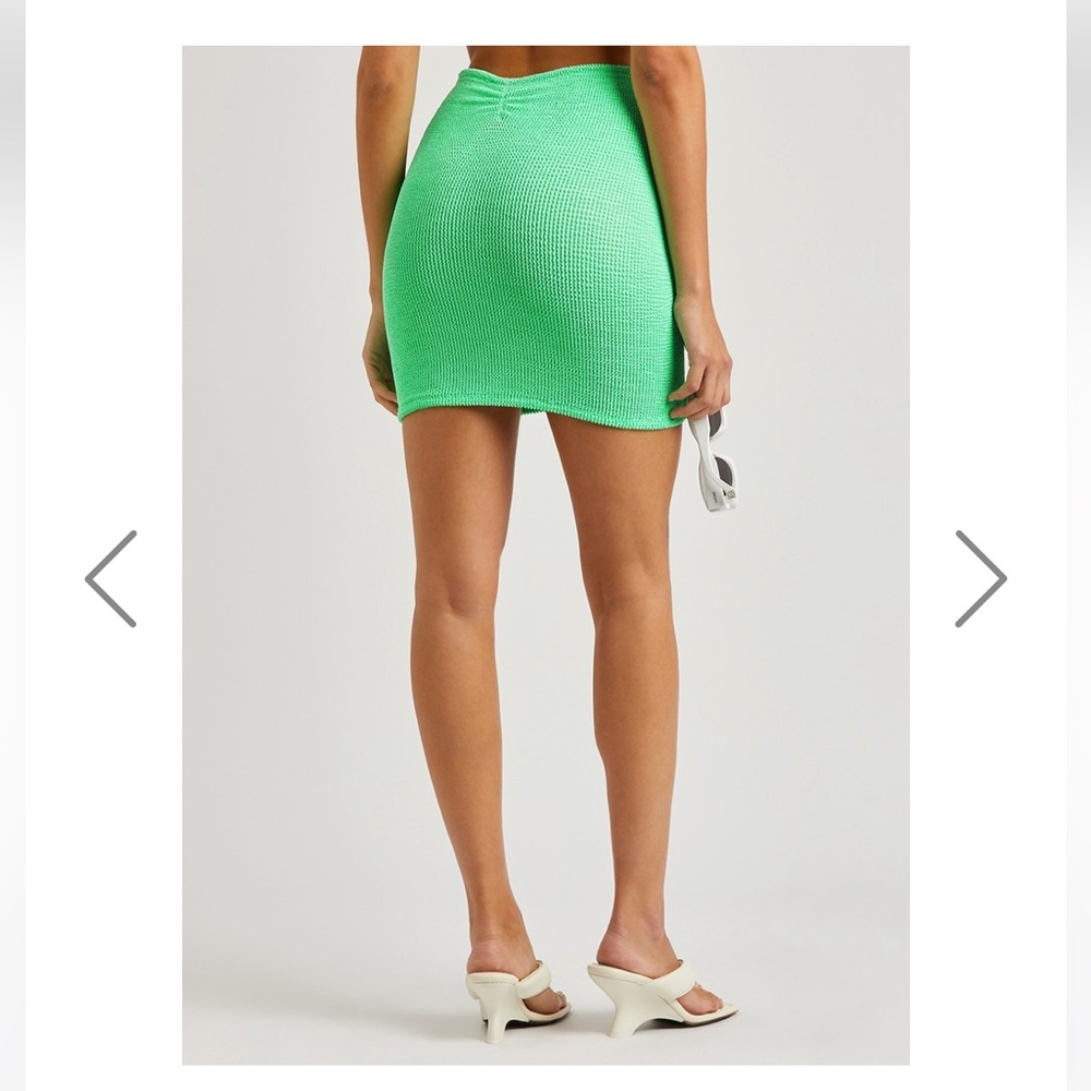 Hunza G Bright Lime Green Skirt